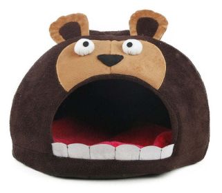 Roar Bear Snuggle Plush Polar Fleece Pet Bed