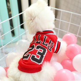 Dog Summer Clothes Teddy Vest Breathable (Option: Red-Number14)