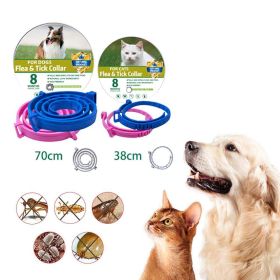 Boxed Anti Flea And Tick Dog Collar Dog Antiparasitic Collar Cat Mosquitoes Insect Repellent Retractable Deworming Pet Accessories (Color: Blue)