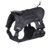 Tactical Dog Harness For Small Medium Large Dog; Dog Harness Vest With Soft Padded And D-Ring Collar