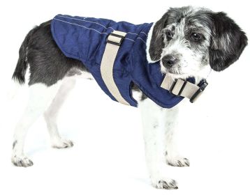 Touchdog Original Sherpa-Bark Designer Fashion-Forward Dog Coat (size: small)