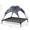 Outdoor travel CampingPortable Elevated Pet Bed With Removable Canopy Shade