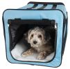 Pet Life Capacious Dual-Expandable Wire Folding Lightweight Collapsible Travel Pet Dog Crate