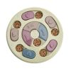 New Dog Food Slow Feeding Disc Anti-choking Round Feeder Plastic Interactive Puzzle Toy