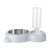 Pet Cat Bowl Stainless Steel Multifunctional Dog Cat Bowl With Water Bottle Drinking Water Feeding Bear Bowl gatos