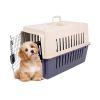 Portable Pet Box Cat & Dog Carrier Cage with Chrome Door